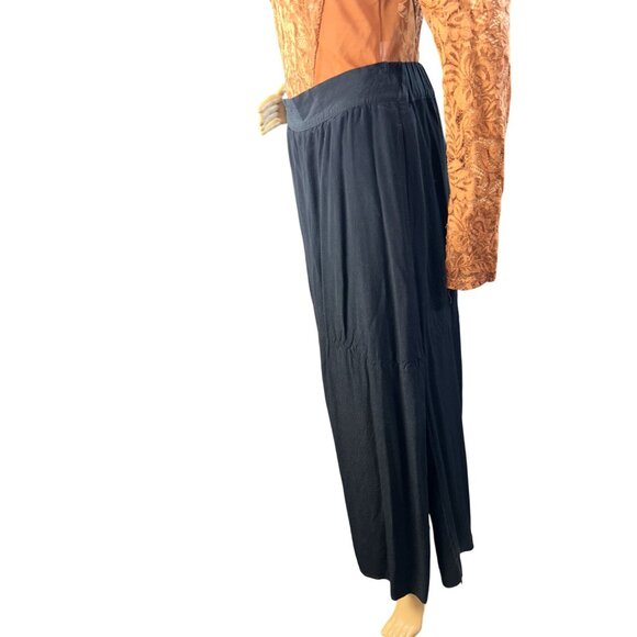 LOFT Womens Lined Maxi Skirt Size S Black Minimalist Chic Feminine - Picture 4 of 7